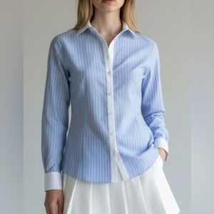 Brooks Brothers Light Blue Striped Button-Down Shirt
